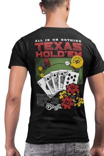 Koszulka Męska RULE OUT Streetwear Texas Hold’em Poker Premium Bawełna 6