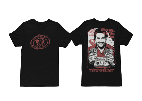 Koszulka Męska RULE OUT Streetwear Empire Hustle El Patron Pablo Escobar 3