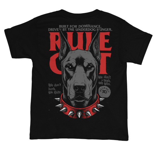 Koszulka Męska RULE OUT Pitbull Streetwear Urban Dominance Bawełniana 2