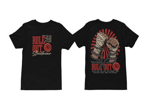 Koszulka Męska RULE OUT Streetwear Urban Fight Bawełniana MMA Fighter 2