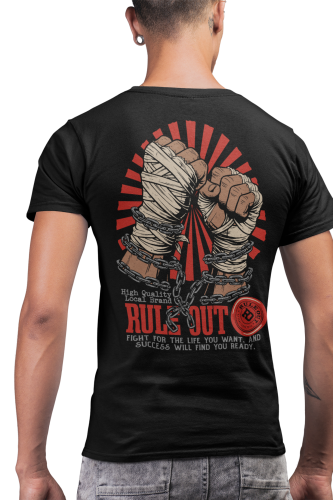Koszulka Męska RULE OUT Streetwear Urban Fight Bawełniana MMA Fighter 5