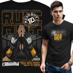 Koszulka Męska RULE OUT Streetwear Faith Fight Urban Bawełniana Nadruk MMA