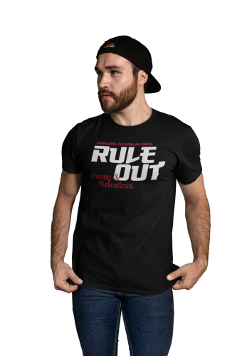 Koszulka Męska RULE OUT Streetwear Urban Big Hustle Bawełniana Nadruk 5