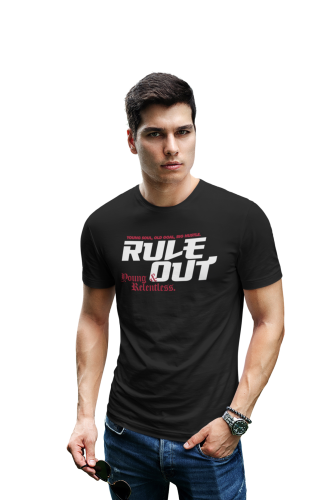 Koszulka Męska RULE OUT Streetwear Urban Big Hustle Bawełniana Nadruk 6