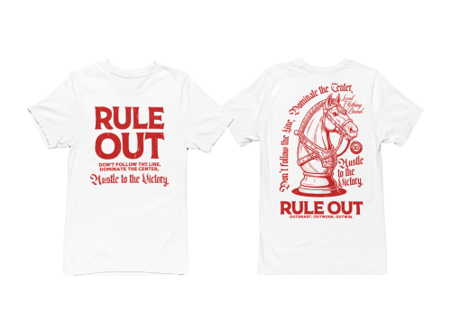 Koszulka Męska RULE OUT Streetwear Urban Hustle Szachy Bawełniana - 3