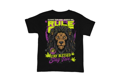 Koszulka Męska RULE OUT Streetwear Reggae Lion Irie Bawełniana 2