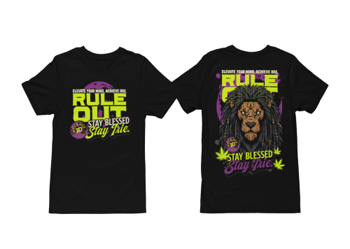 Koszulka Męska RULE OUT Streetwear Reggae Lion Irie Bawełniana 3