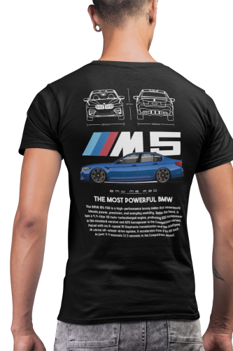 Koszulka BMW M5 F90 męska sportowy T-shirt Performance prezent dla fana BMW 4