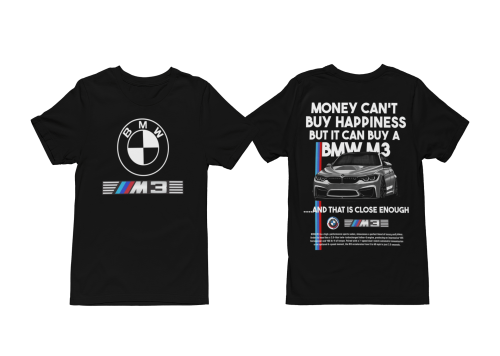 Koszulka męska BMW M3 Performance sportowy T-shirt dla fana motoryzacji 2