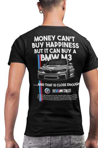 Koszulka męska BMW M3 Performance sportowy T-shirt dla fana motoryzacji 4