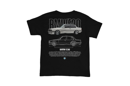T-shirt męski BMW E30 Classic – koszulka oldtimer motoryzacyjna 3