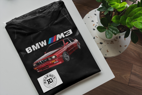 Koszulka męska BMW M3 E30 – klasyczny T-shirt Motorsport dla fana BMW 7