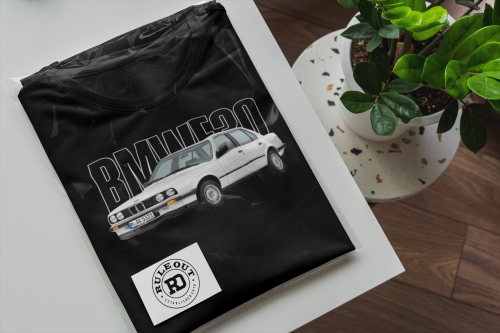 T-shirt męski BMW E30 Classic – koszulka oldtimer motoryzacyjna 7