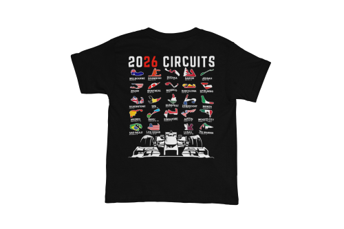 T-shirt męski F1 2026 Circuits – koszulka Formuła 1 Motorsport 3
