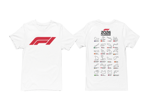 Koszulka męska Formuła 1 2026 Circuits – sportowy T-shirt F1 Motorsport 2
