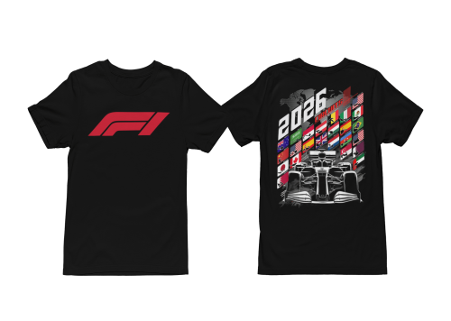 T-shirt męski F1 2026 Circuits – koszulka Formuła 1 Motorsport 2