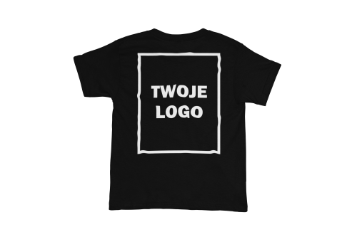 Koszulka z nadrukiem logo firmy na sercu i plecach – personalizowana odzież robocza dla firm 3