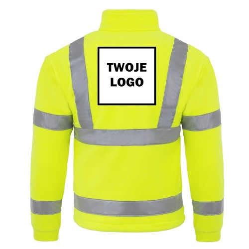 Polar HV PREMIUM z nadrukiem logo firmowego – odzież robocza polarowa męska 2