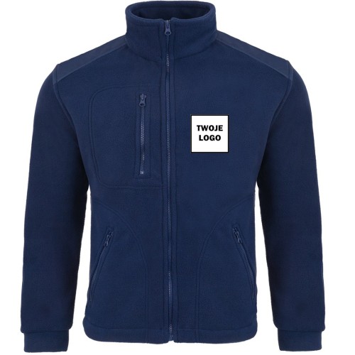 Polar PREMIUM NAVY / NAVY z nadrukiem logo firmowego – odzież robocza polarowa męska