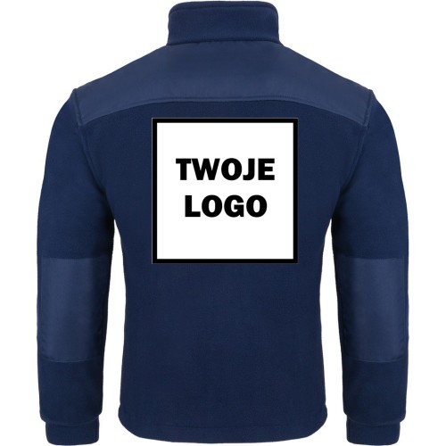 Polar PREMIUM NAVY / NAVY z nadrukiem logo firmowego – odzież robocza polarowa męska 2