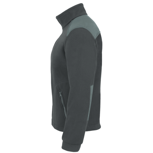 Polar PREMIUM GRAPHITE / SILVER z nadrukiem logo firmowego – odzież robocza polarowa męska  3