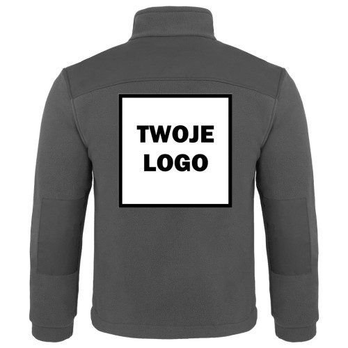 Polar PREMIUM GRAPHITE / GRAPHITE z nadrukiem logo firmowego – odzież robocza polarowa męska  2