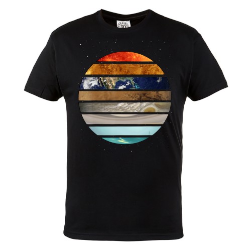 KOSZULKA MĘSKA ASTRONOMIA PLANETY UKŁAD SŁONECZNY 