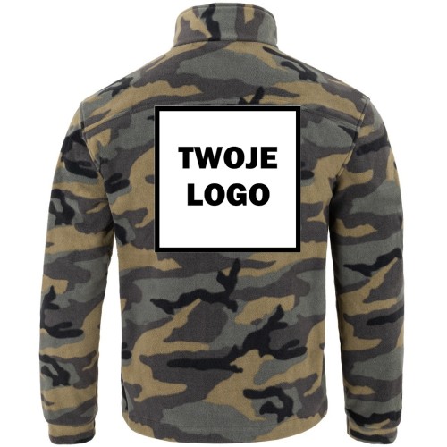 Polar PREMIUM CAMOUFLAGE z nadrukiem logo firmowego – odzież robocza polarowa męska 2