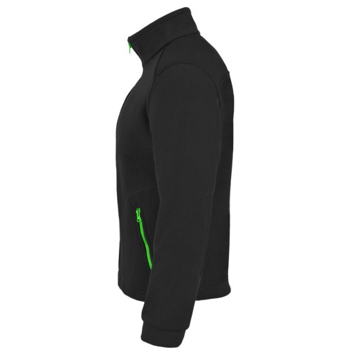 Polar PREMIUM BLACK / LIME z nadrukiem logo firmowego – odzież robocza polarowa męska  3