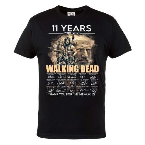 MĘSKA KOSZULKA 11 LAT THE WALKING DEAD AUTOGRAFY 
