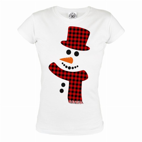 KOSZULKA ŚWIĄTECZNA DAMSKA SANTA SNOWMAN 1