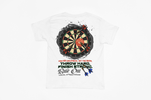  Koszulka Męska RULE OUT Streetwear Dart Rzutki Premium Bawełna Urban Styl 8