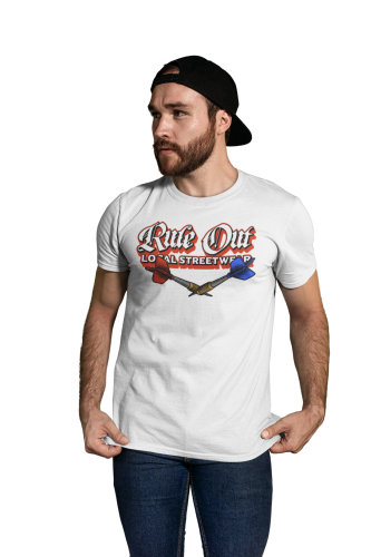  Koszulka Męska RULE OUT Streetwear Dart Rzutki Premium Bawełna Urban Styl 10
