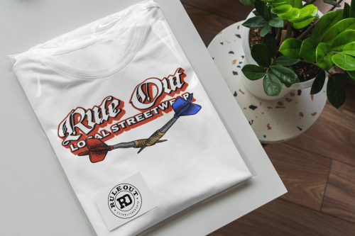  Koszulka Męska RULE OUT Streetwear Dart Rzutki Premium Bawełna Urban Styl 11