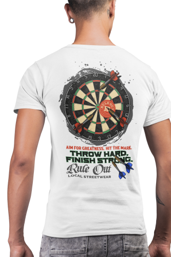  Koszulka Męska RULE OUT Streetwear Dart Rzutki Premium Bawełna Urban Styl 12