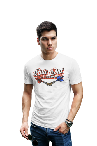  Koszulka Męska RULE OUT Streetwear Dart Rzutki Premium Bawełna Urban Styl 13