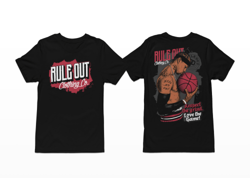 Koszulka męska Rule Out streetwear koszykówka Respect Grind 3