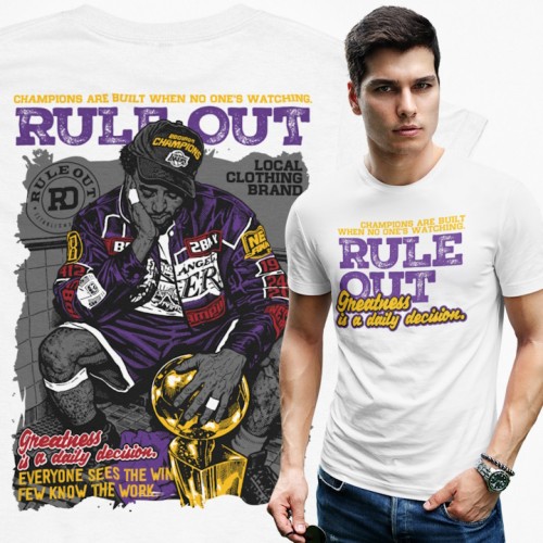 Koszulka męska Rule Out Champions streetwear koszykówka premium 2