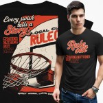 Koszulka męska Rule Out koszykówka streetwear Chasing Net