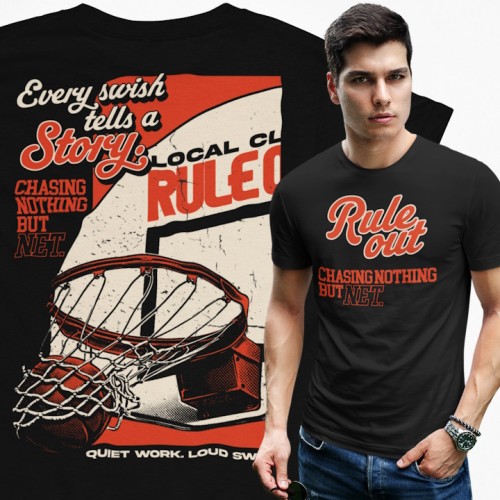 Koszulka męska Rule Out koszykówka streetwear Chasing Net 1