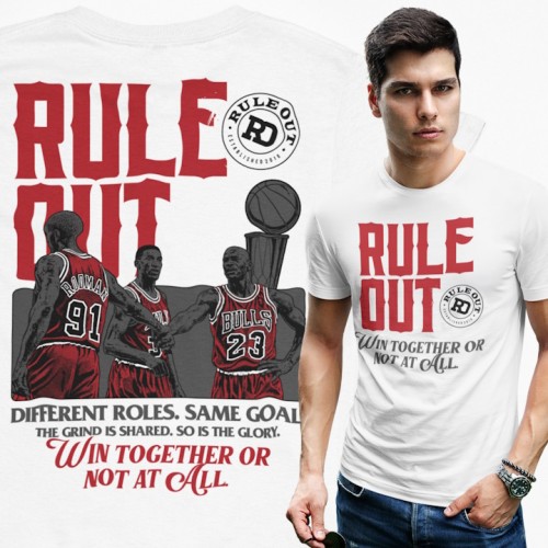 Koszulka męska Rule Out Chicago Bulls streetwear koszykówka 2