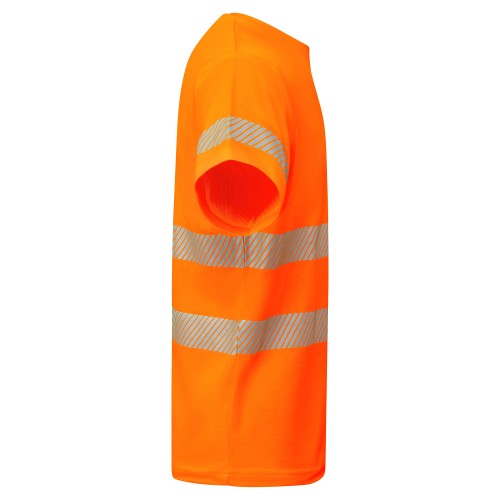 Koszulka robocza odblaskowa HIGH VIS 170 g z nadrukiem DTF Pomarańczowy Fluorescencyjny 3