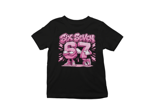 Modna koszulka dziecięca z grafiką 67 Six Seven – bawełniany t-shirt dla dzieci 2