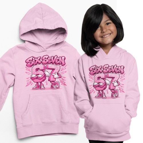Bluza dziecięca Six Seven 67 Brainrot – modna bluza z kapturem dla dziecka 1