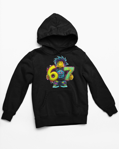 Bluza dziecięca Six Seven 67 Roblox – modna bluza z kapturem dla dziecka 4
