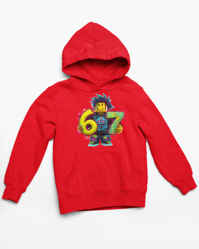 Bluza dziecięca Six Seven 67 Roblox – modna bluza z kapturem dla dziecka 2