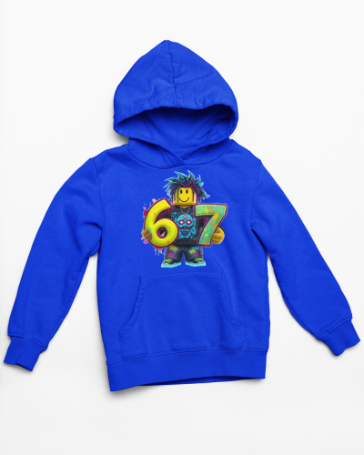 Bluza dziecięca Six Seven 67 Roblox – modna bluza z kapturem dla dziecka 5