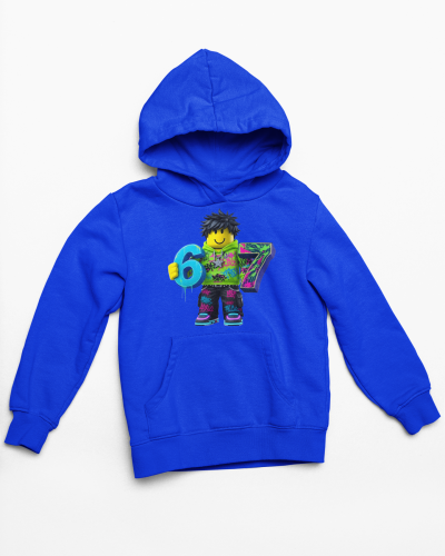 Bluza dziecięca z kapturem 67 Six Seven w stylu Roblox – bluza dla dziecka na prezent 2
