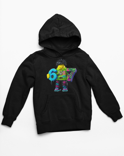 Bluza dziecięca z kapturem 67 Six Seven w stylu Roblox – bluza dla dziecka na prezent 6