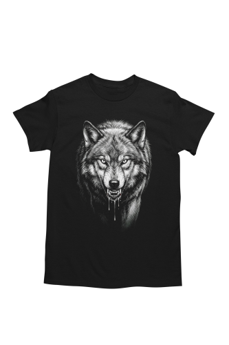 T-shirt męski z wilkiem – koszulka wolf natura i las 2
